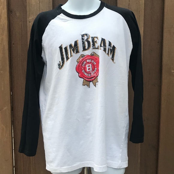 Jim Bean Other - JIM BEAM  Baseball Long Sleeve Henley XL Shirt.